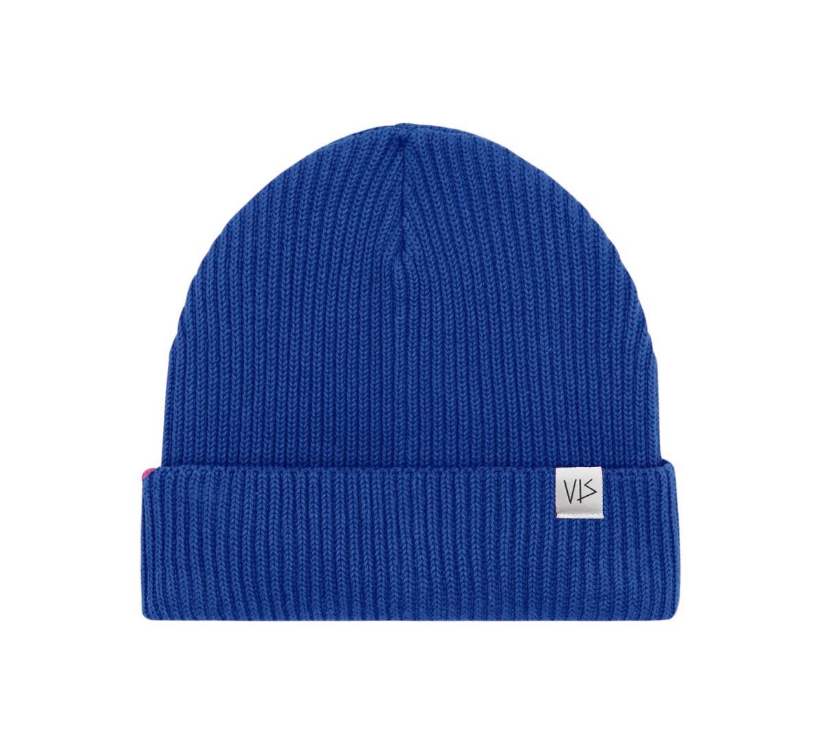 Blau Beanie Mütze vis wear