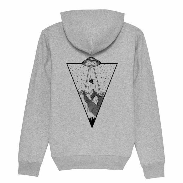 Mate Premium Hoodie Grau Ufo Snowboard Design