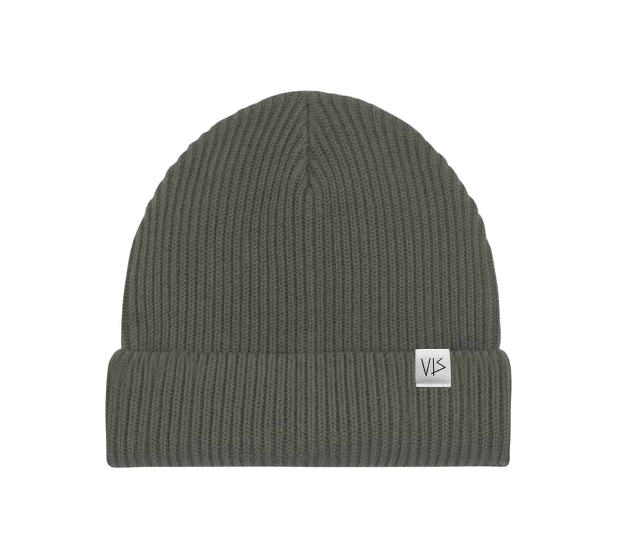 Khaki Beanie Mütze vis wear