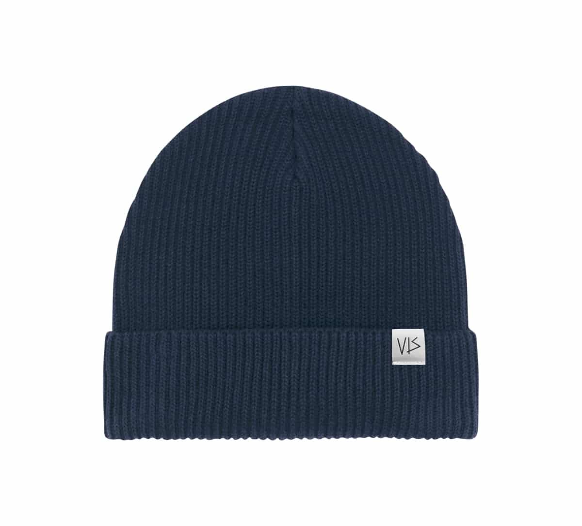 Navy Beanie Mütze vis wear