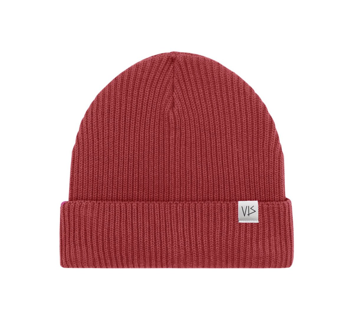 Rot Beanie Mütze vis wear