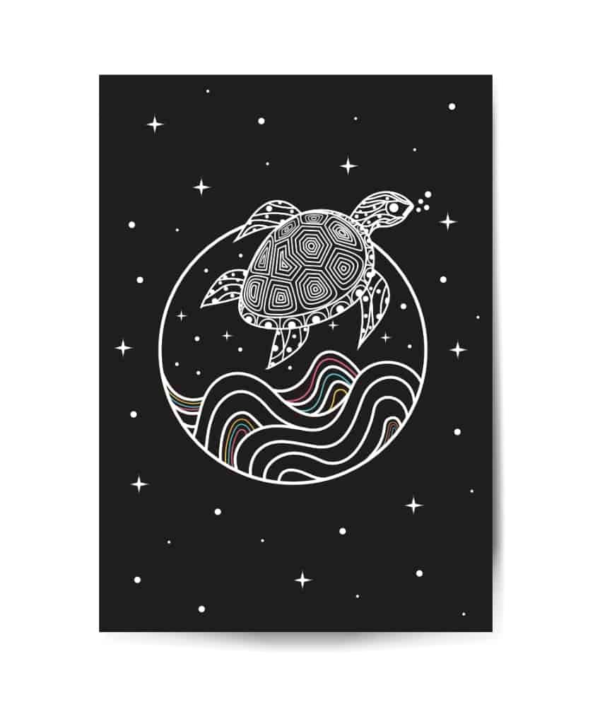 Turtle classic design Schildkröte vis wear