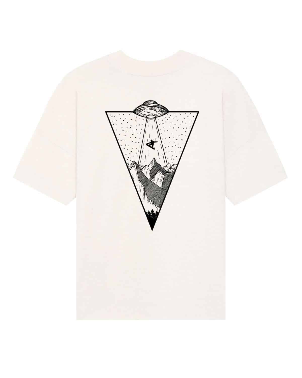Ufo Snowboard Oversize T-Shirt Natural