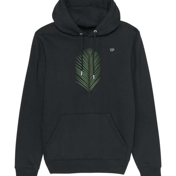 Vis Wear Palme Strand Hoodie schwarz
