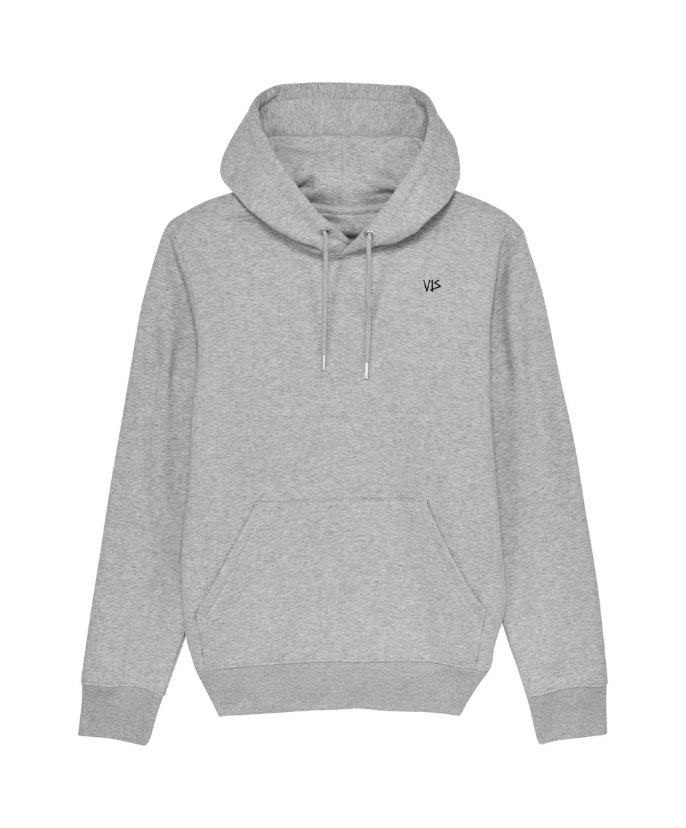 vis wear hoodie grau