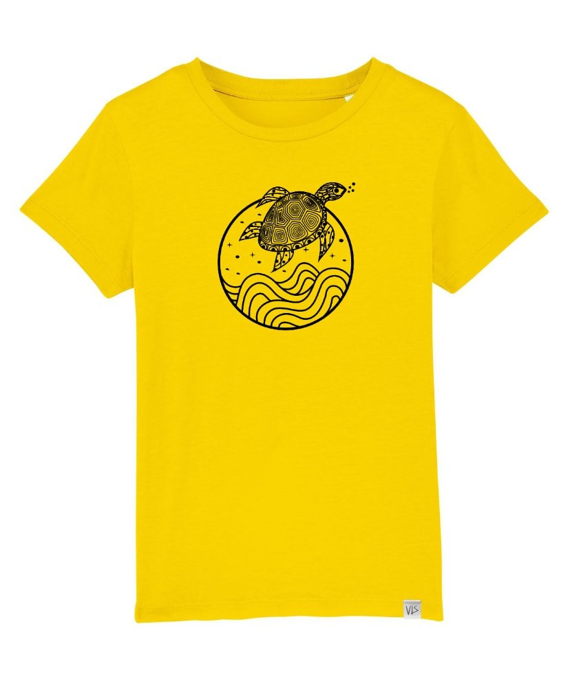turtle kinder shirt vis wear gelb