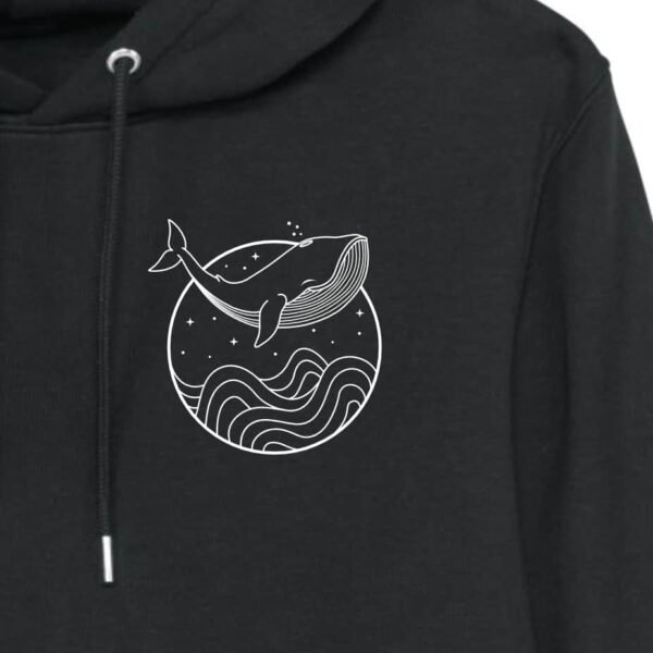 Vis Wear close up premium hoodie wal der liebe schwarzjpg