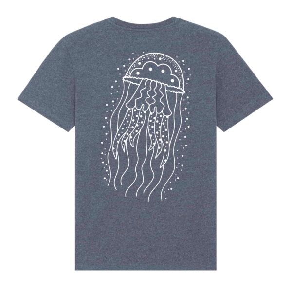 Qualle Premium Shirt Blau_Meliert